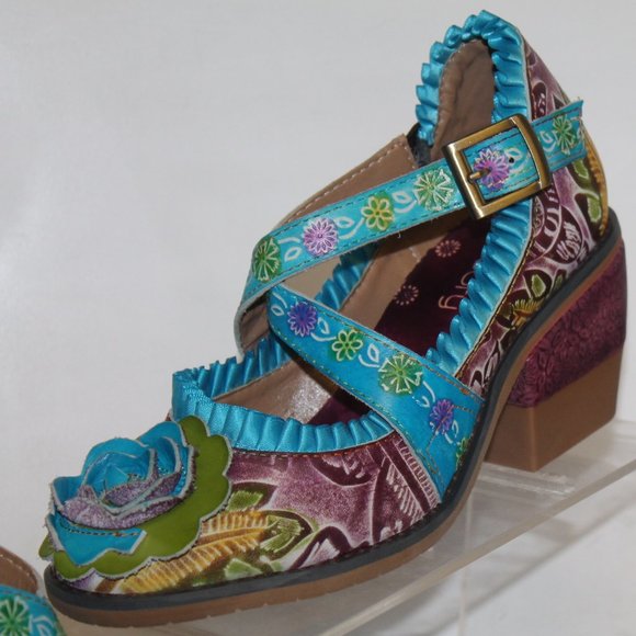 Socofy Shoes - New Socofy Funky Criss Cross Mary Jane Heels Shoes Pump